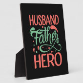 父の日の父の英雄 フォトプラーク (側面)
