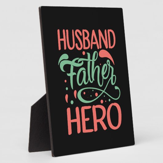 父の日の父の英雄 フォトプラーク (側面)