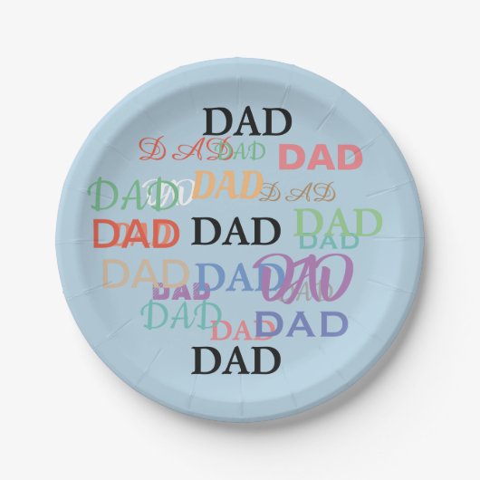 父の日の版 ペーパープレート (正面)