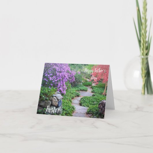 父の日の牧師の挨拶状 サンキューカード (正面)