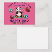 父の日の特別なTシャツロゴ カスタムパパTシャツ ノートカード (正面/裏面)