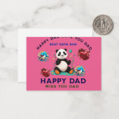 父の日の特別なTシャツロゴ カスタムパパTシャツ ノートカード (正面/裏面インサイチュ)