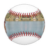 父の日の犬最高ののパパエバーカスタムフォト 野球ボール (正面)