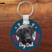 父の日の犬最高ののパパ キーホルダー (正面)
