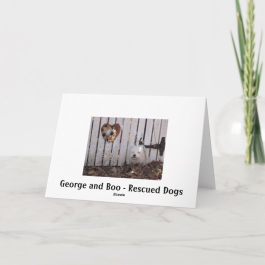 父の日の犬 カード (裏面)