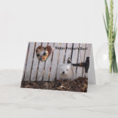 父の日の犬 カード (正面)