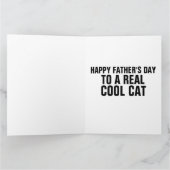 父の日の猫のグリーティングカード カード (内部)