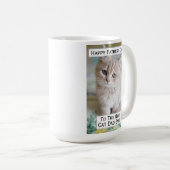父の日の猫のパパもっとも偉大は最高のEver Pet Photo コーヒーマグカップ (正面右)