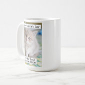 父の日の猫のパパもっとも偉大は最高のEver Pet Photo コーヒーマグカップ (正面左)