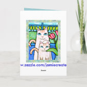 父の日の猫グリーティングカード カード (裏面)