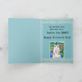 父の日の猫グリーティングカード カード (内部)