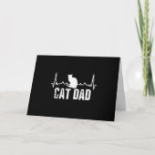 父の日の猫パパ |ハートビートキャットパパ愛好家 シーズンカード (正面)