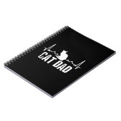 父の日の猫パパ |猫レトロ製品 ノートブック (左側)