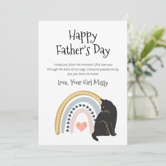 父の日の猫 シーズンカード (スタンド正面)