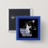 父の日の猫 缶バッジ (正面&裏面)