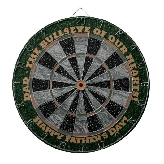 父の日の献上品 – 私たちのハート ダーツボード (正面)