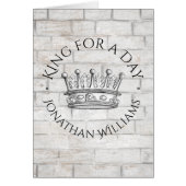 父の日の王冠のグリーティングカード (正面)