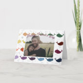 父の日の現代的な写真、おめでとう カード (正面)