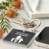 父の日の生き延び父親 キーホルダー (正面右)