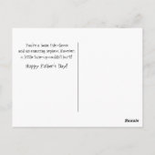 父の日の甥のユーモアの改造写真 ポストカード (裏面)