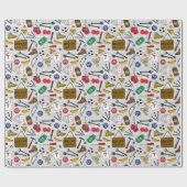 父の日の男ビールデンを流す ラッピングペーパー (フラット)