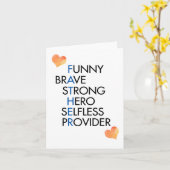 父の日の略語のグリーティングカード カード (黄色い花)