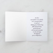 . .父の日の神様のためにキュートなクマフォークアート カード (内部)