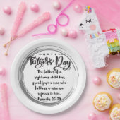 父の日の箴言23:24 ペーパープレート (パーティー)