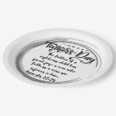 父の日の箴言23:24 ペーパープレート (アングル)