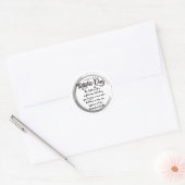 父の日の箴言23:24 ラウンドシール (封筒)