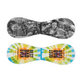 父の日の絞り染め最高のパパの写真カスタム 野球ボール (パネル)