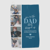 父の日の義父の写真 ゴルフタオル (正面)