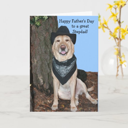 父の日の義父 カード (黄色い花)