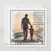 父の日の聖書の一節：ローマ書15:13 シーズンカード (正面)