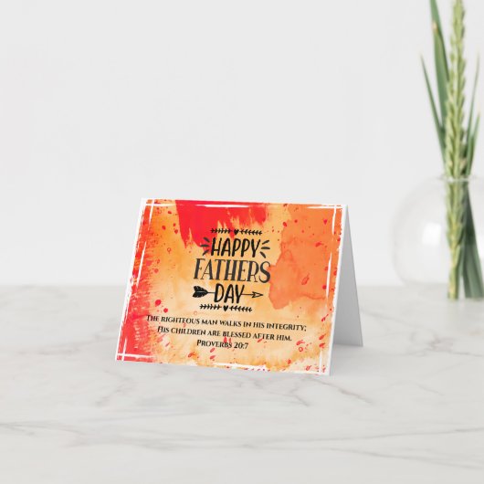 父の日の聖書の主よ賛美よ カード (正面)