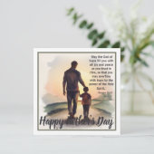 父の日の聖書の詩句:ローマ人への手紙15:13 シーズンカード (スタンド正面)