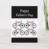 父の日の自転車サイクル、スポーツおもしろいユーモア カード (正面)