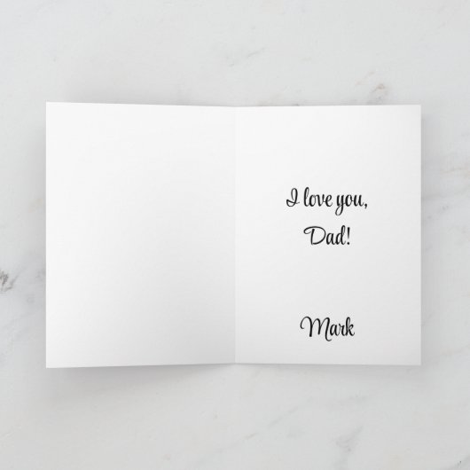 父の日の花 シーズンカード (内部)