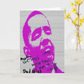 父の日の落書き カード (黄色い花)