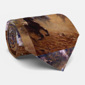 父の日の西の馬柄のネックタイ ネクタイ (ロール)