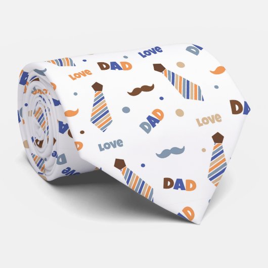 父の日の記号パターン ネクタイ (ロール)