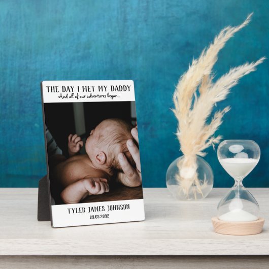 父の日の記念の写真 フォトプラーク (側面)