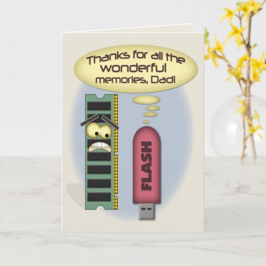 父の日の記憶 カード (黄色い花)