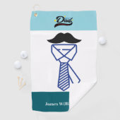 父の日の誕生日おもしろいカスタマイズ名 ゴルフタオル (インサイチュ)