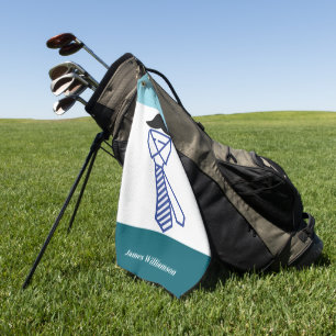 父の日の誕生日おもしろいカスタマイズ名 ゴルフタオル