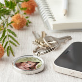 父の日の誕生日ラブドーター、写真 キーホルダー (側面)