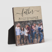 父の日の贈り物と写真 フォトプラーク (正面)