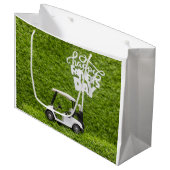 父の日の贈り物にゴルフパパ ラージペーパーバッグ (正面アングル)