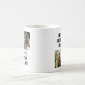 父の日の贈り物の彼のためのカスタム2写真 コーヒーマグカップ (中央)