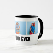 父の日の贈り物の最高のパパEver 3 Photo Collage マグカップ (正面右)